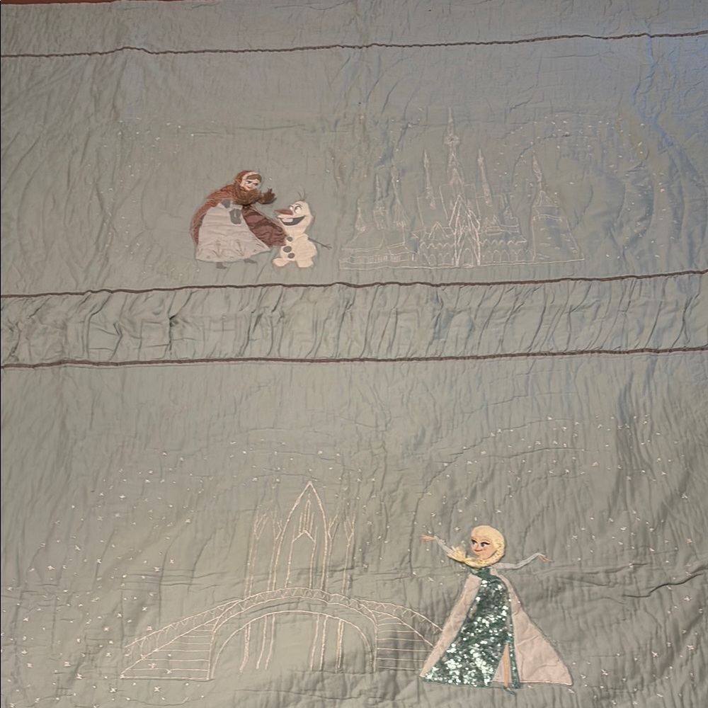Pottery Barn Disney Frozen Themed Quilt Full/Queen